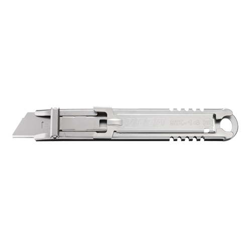 Self-Retracting Safety Knife, 14.5 mm, Stainless Steel, Stainless Steel Handle Nuna Depot Inc.