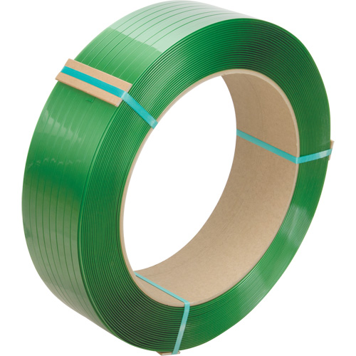 Feuillard, Polyester, 5/8" la x 4000' lo, Vert, Calibre Manuel Nuna Depot Inc.
