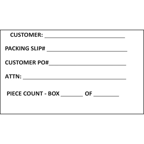Generic Shipping Label, 4" W x 6" L, White Nuna Depot Inc.