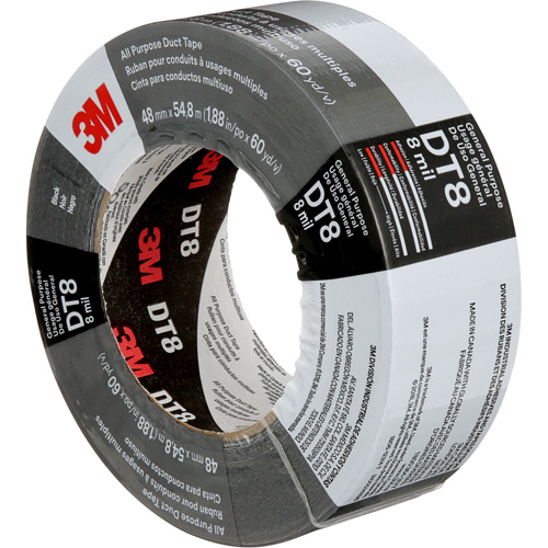 Ruban adh&eacute;sif tout usage DT8, 8 mils, Noir, 48 mm (2") x 55 m (180') Nuna Depot Inc.