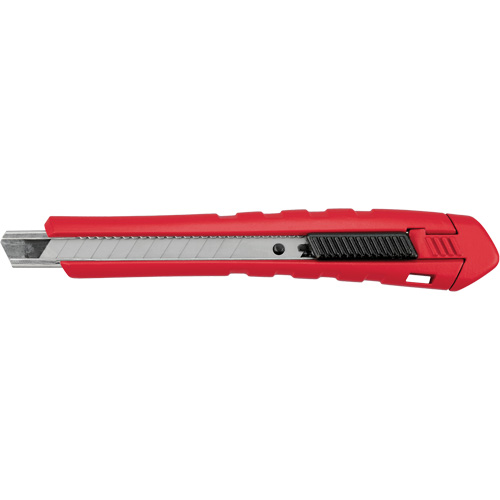 Snap-Off Knife, 9 mm, Carbide, Rubber/Polypropylene Handle Nuna Depot Inc.