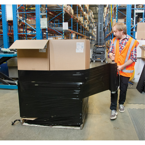 Film &eacute;tirable, Calibre 0,8 (20,3 microm&egrave;tres), 15" x 1500', Noir opaque Nuna Depot Inc.