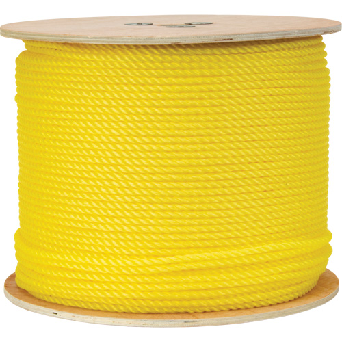 Corde jaune tress&eacute;e 1/4", Polypropyl&egrave;ne, 1300' Nuna Depot Inc.