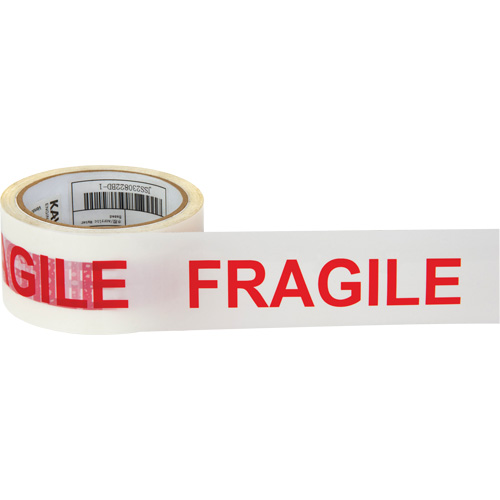 "Fragile" Box Sealing Tape, Hot Melt Adhesive, 2 mils, 48 mm (2") x 100 m (328') Nuna Depot Inc.