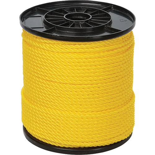 Corde torsad&eacute;e jaune &agrave; trois brins 1/4", Polypropyl&egrave;ne, 550' Nuna Depot Inc.