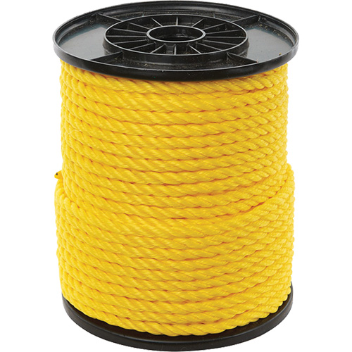 Corde torsad&eacute;e jaune &agrave; trois brins 3/8", Polypropyl&egrave;ne, 250' Nuna Depot Inc.
