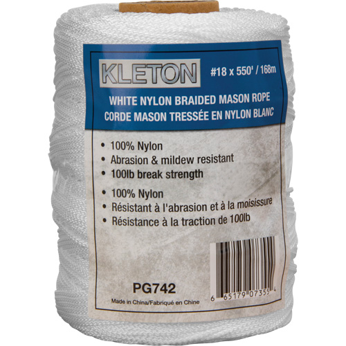 Corde Mason tress&eacute;e no 18, Nylon, 550' Nuna Depot Inc.