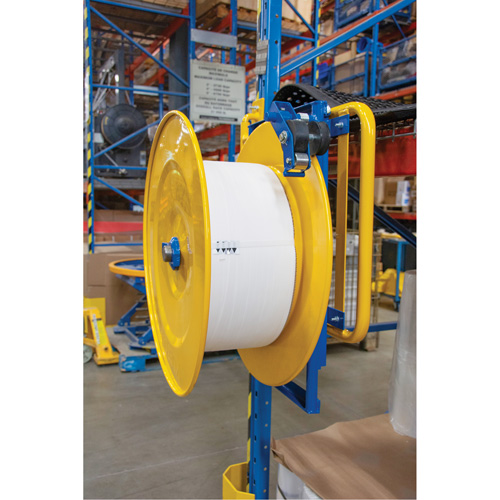 Strapping Dispenser, Polyester/Steel/Polypropylene Straps, 16"/8" Core Dia., 3"/8"/6" Roll Width Nuna Depot Inc.