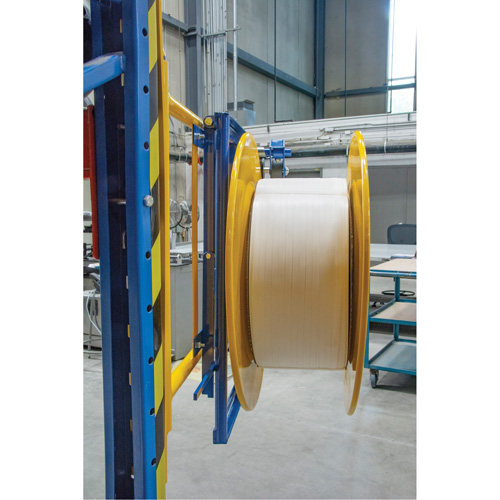 Strapping Dispenser, Polyester/Steel/Polypropylene Straps, 16"/8" Core Dia., 3"/8"/6" Roll Width Nuna Depot Inc.