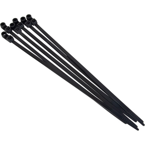 Attache-c&acirc;ble &agrave; visser, Longueur 8", R&eacute;sistance &agrave; la traction 50 lb, Noir Nuna Depot Inc.
