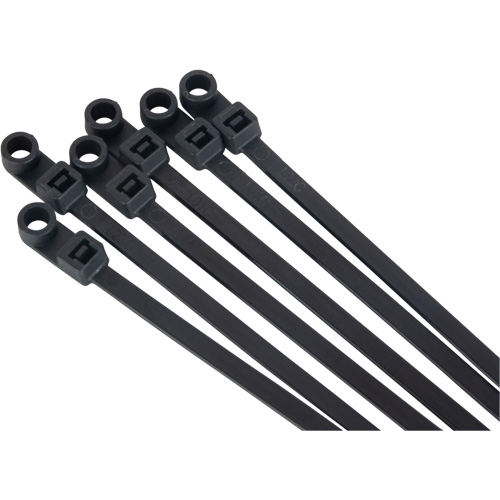 Attache-c&acirc;ble &agrave; visser, Longueur 8", R&eacute;sistance &agrave; la traction 50 lb, Noir Nuna Depot Inc.