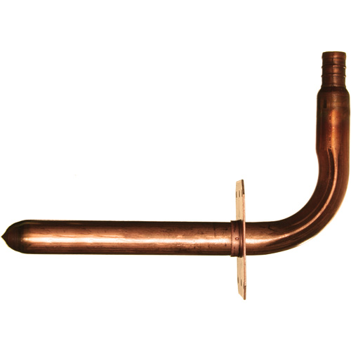 Stub Out Elbow with Support, Copper, 1/2" x 3-1/2" x 6" Nuna Depot Inc.