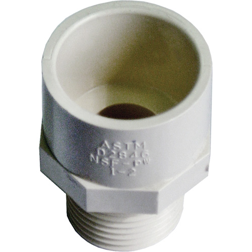 Male Reducing Adapter, Hub x MPT, 1/2" x 3/4" Dia., CPVC Nuna Depot Inc.