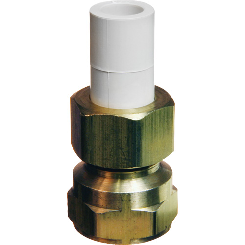 Adaptateur de transition, 1/2" dia., Laiton/PVC-C Nuna Depot Inc.