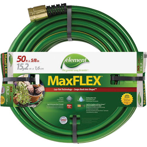 Boyau d'arrosage Element MaxFlex, Copolym&egrave;re, 5/8" dia x 50' Nuna Depot Inc.