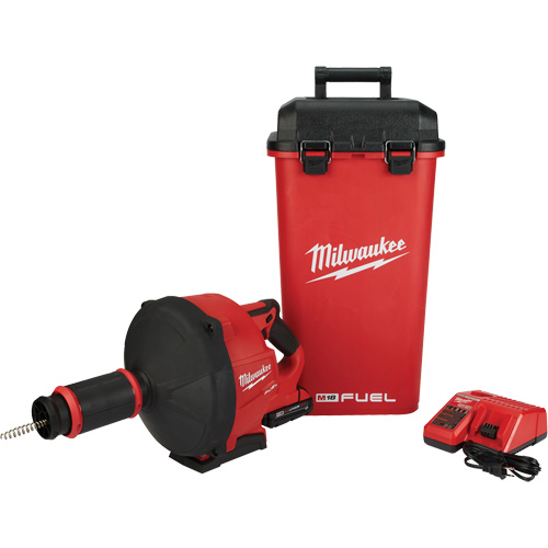 Serpentin de vidange M18 Fuel avec Cable Drive et c&acirc;ble 5/16", &eacute;lectrique, 1/4" x 50'/3/8" x 35' Nuna Depot Inc.