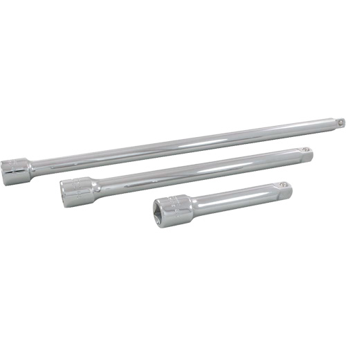 Jeu de rallonges pour douilles, Prise de 1/2", Fini Chrome, 3 Mcx Nuna Depot Inc.