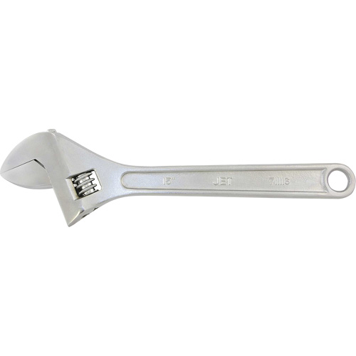 AW-15 Adjustable Wrench, 15" L, 1-7/8" Max Width, Chrome Nuna Depot Inc.