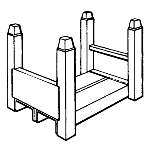 Supports empilables mobiles, 12" la x 16" p, Capacit&eacute; de 2500 lb Nuna Depot Inc.