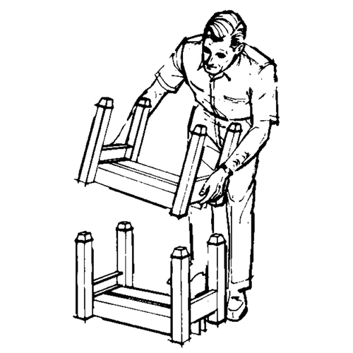Supports empilables mobiles, 12" la x 16" p, Capacit&eacute; de 2500 lb Nuna Depot Inc.