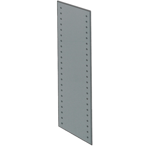 Slotted Angle End Panel, 84" H, 18" D, Galvanized Steel Nuna Depot Inc.