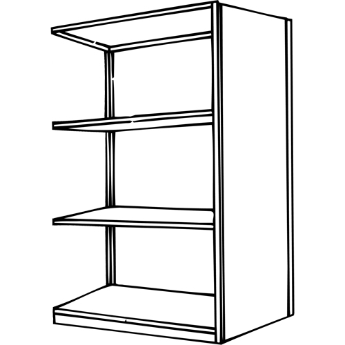 &eacute;l&eacute;ment de rayonnage Interlok, Acier, Sans boulons, Capacit&eacute; 800 lb, 36" la x 76" h x 12" p Nuna Depot Inc.