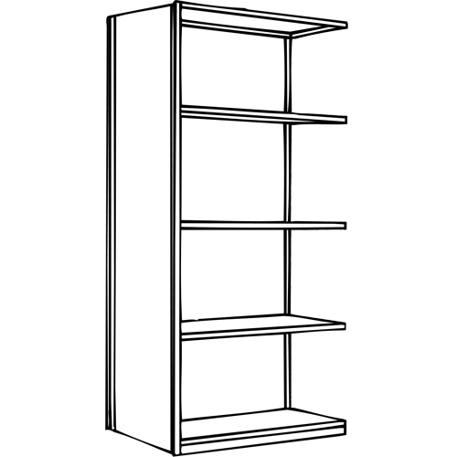 &eacute;l&eacute;ment de rayonnage Interlok, Acier, Sans boulons, Capacit&eacute; 800 lb, 36" la x 100" h x 24" p Nuna Depot Inc.
