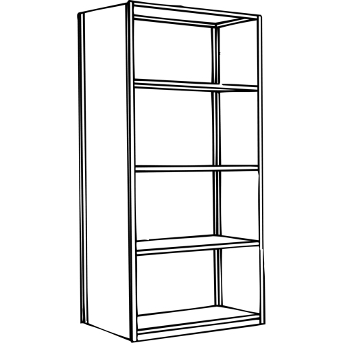 &eacute;l&eacute;ment de rayonnage Interlok, Acier, Sans boulons, Capacit&eacute; 800 lb, 36" la x 100" h x 24" p Nuna Depot Inc.