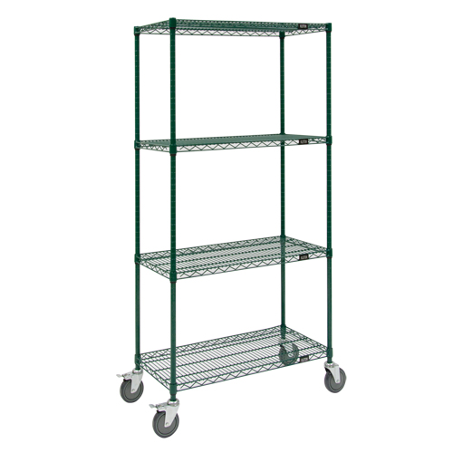 Wire Shelf Cart, Epoxy Finish, 36" x 69" x 18", 800 lbs. Capacity Nuna Depot Inc.