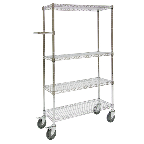 Push Cart, Chrome Plated, 30" x 60" x 14", 800 lbs. Capacity Nuna Depot Inc.