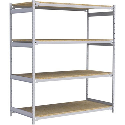 &eacute;tag&egrave;re-classeur de grande largeur, Acier, 4 Tablettes, 72" la x 32" p x 84" h Nuna Depot Inc.