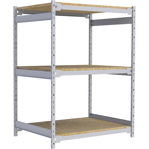 Wide Span Record Storage Shelving, Steel, 3 Shelves, 42" W x 32" D x 60" H Nuna Depot Inc.
