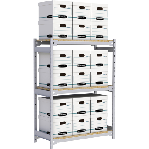 &eacute;tag&egrave;re-classeur de grande largeur, Acier, 3 Tablettes, 42" la x 18" p x 60" h Nuna Depot Inc.