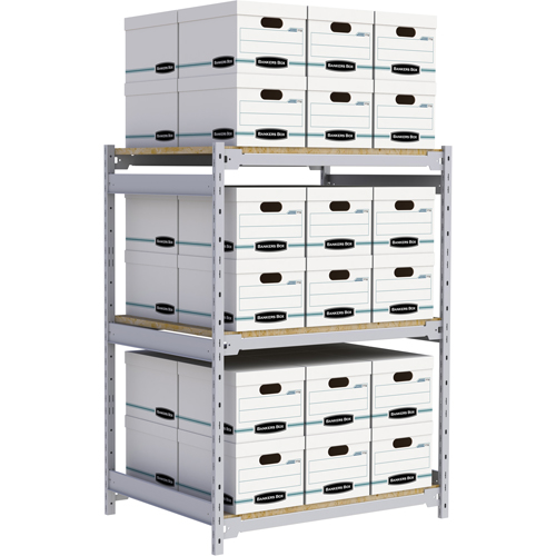 &eacute;tag&egrave;re-classeur de grande largeur, Acier, 3 Tablettes, 42" la x 32" p x 60" h Nuna Depot Inc.