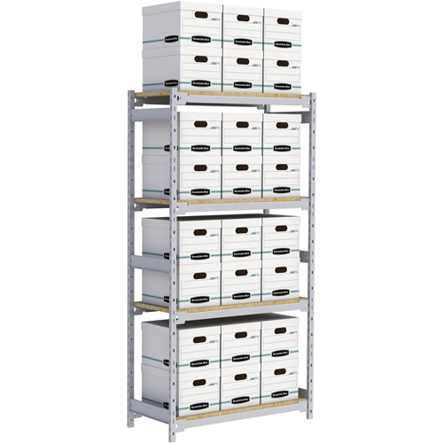 &eacute;tag&egrave;re-classeur de grande largeur, Acier, 4 Tablettes, 42" la x 18" p x 84" h Nuna Depot Inc.
