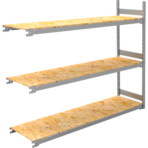 Wide Span Record Storage Shelving, Steel, 3 Shelves, 72" W x 18" D x 60" H, Add-On Kit Nuna Depot Inc.