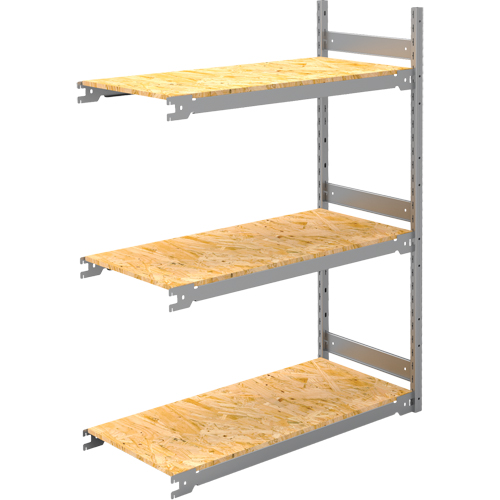 Wide Span Record Storage Shelving, Steel, 3 Shelves, 42" W x 18" D x 60" H, Add-On Kit Nuna Depot Inc.