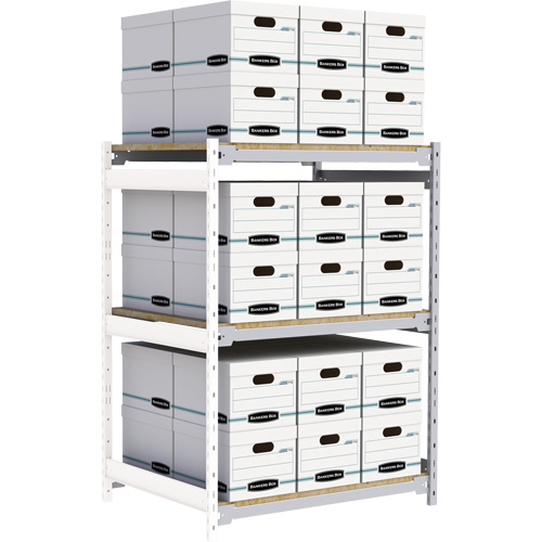 &eacute;tag&egrave;re-classeur de grande largeur, Acier, 3 Tablettes, 42" la x 32" p x 60" h, Ensemble Ajout Nuna Depot Inc.