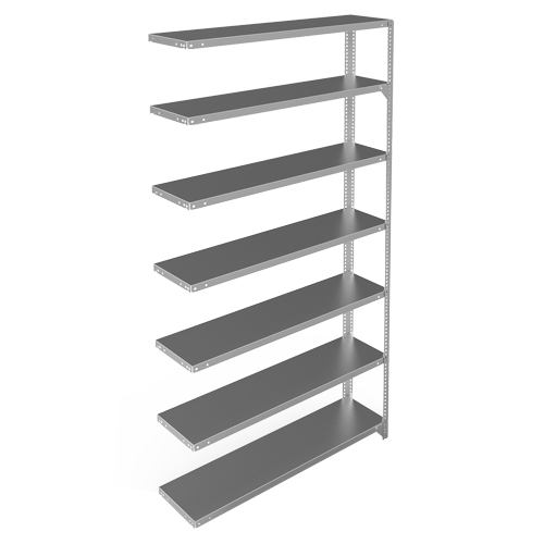 &eacute;l&eacute;ment de rayonnage, Acier galvanis&eacute;, Montant &agrave; fente, Capacit&eacute; 300 lb, 48" la x 84" h x 12" p Nuna Depot Inc.