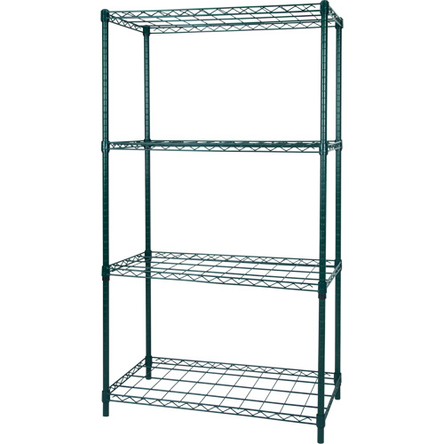 Dry Rack Shelving, 4 Tiers, 36" W x 63" H x 18" D Nuna Depot Inc.