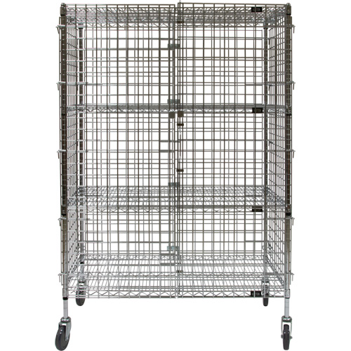 Security Cart, Chrome Plated, 48" x 69" x 24", 500 lbs. Capacity Nuna Depot Inc.