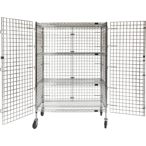 Security Cart, Chrome Plated, 48" x 69" x 24", 500 lbs. Capacity Nuna Depot Inc.