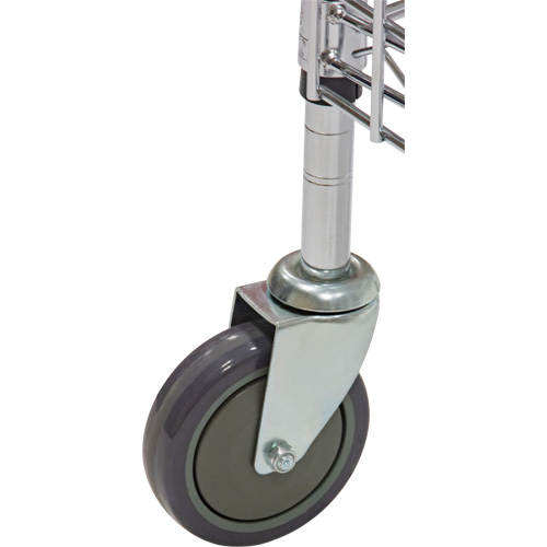 Security Cart, Chrome Plated, 60" x 69" x 24", 500 lbs. Capacity Nuna Depot Inc.