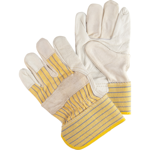Abrasion-Resistant Fitter's Gloves, Large, Grain Cowhide Palm Nuna Depot Inc.