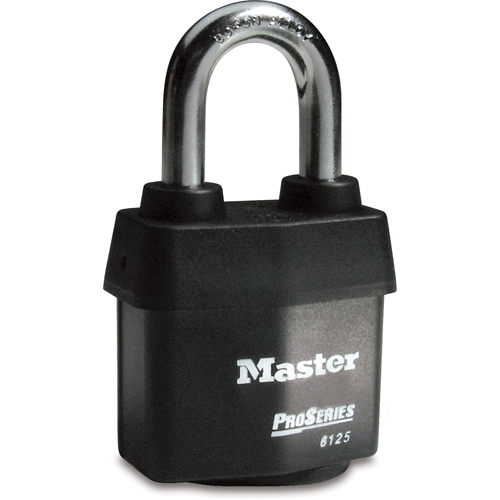 ProSeries&reg; Weather Tough&reg; Padlock, Black, Keyed Different, Laminated Steel, 2-3/8" Width Nuna Depot Inc.