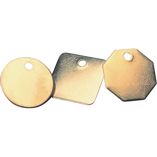 Blank Tags, Brass, 1.25" dia Nuna Depot Inc.