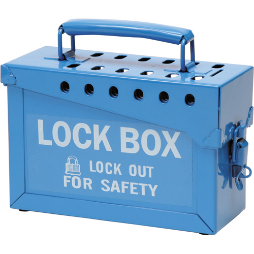 Portable Metal Lock Box, Blue Nuna Depot Inc.