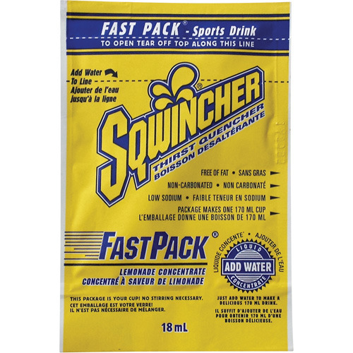 Sqwincher&reg; Boisson de r&eacute;hydratation Fast Pack, Emballage-portion, Limonade Nuna Depot Inc.