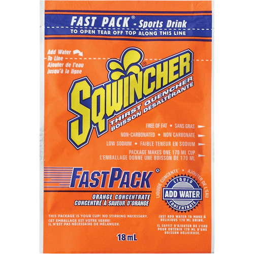 Sqwincher&reg; Boisson de r&eacute;hydratation Fast Pack, Emballage-portion, Orange Nuna Depot Inc.