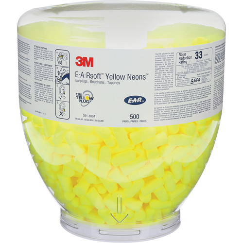 Bouchons d'oreilles E-A-RSoft Yellow Neon, Vrac - Contenant Nuna Depot Inc.